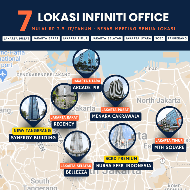 lokasi infiniti office di 7 lokasi